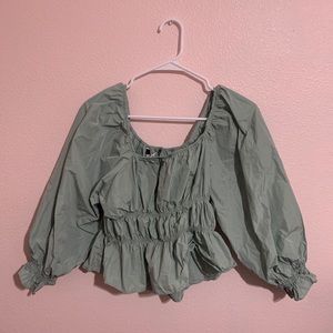 ZARA mint color blouse